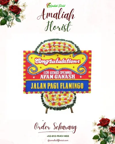 Bunga Papan Congratulation di Pering
